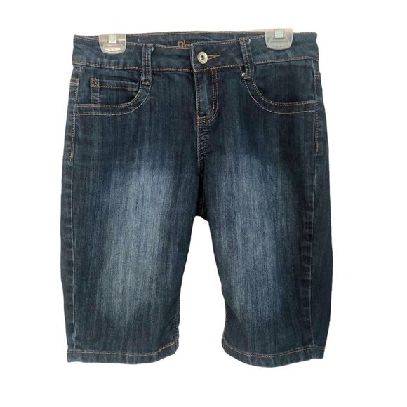 Revolution Pants - Revolution Bermuda Jean Shorts Med Wash  Ladies 27
